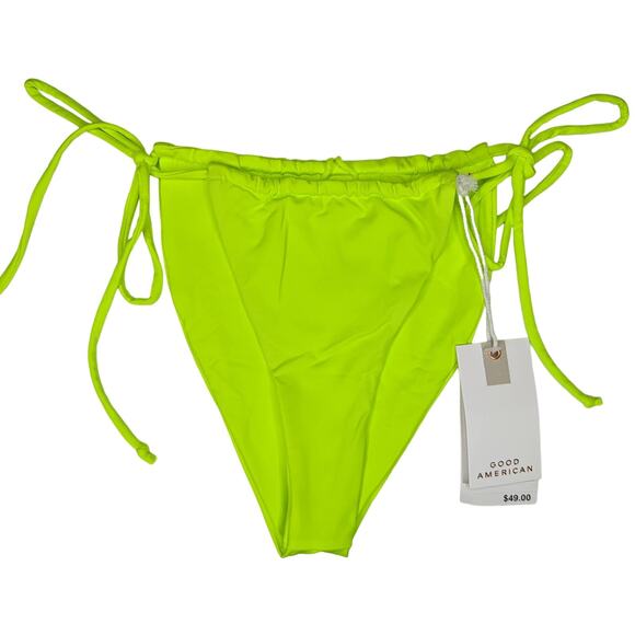 Good American Other - Good American Always Fits Tie Bikini Bottoms Womens Adjustable Swimwear